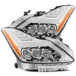 Load image into Gallery viewer, AlphaRex 08-13 Infiniti G37 NOVA LED Proj Headlights Chrome w/ Activ Light/Seq Signal/DRL - Main Product View