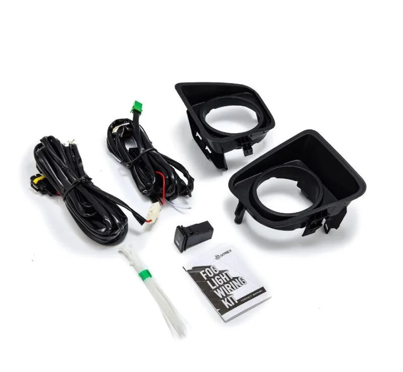AlphaRex 09-12 Toyota RAV4 Bezel & Wiring Kit (Does Not Include Fog Lights) - Main Product View