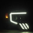 Load image into Gallery viewer, AlphaRex 09-14 Ford F-150 PRO-Series Projector Headlights Black w/Activation Light Seq Signal SB DRL - Side View