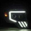 Load image into Gallery viewer, AlphaRex 09-14 Ford F-150 PRO-Series Projector Headlights Plank Style Black w/Activ Light/Seq Signal - Side View