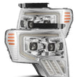 Load image into Gallery viewer, AlphaRex 09-14 Ford F-150 PRO-Series Projector Headlights Plank Style Chrm w/Activ Light/Seq Signal - Main Product View