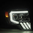 Load image into Gallery viewer, AlphaRex 09-14 Ford F-150 PRO-Series Projector Headlights Plank Style Chrm w/Activ Light/Seq Signal - Side View