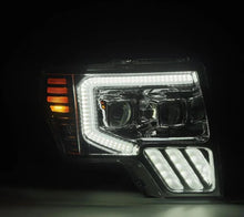 Load image into Gallery viewer, AlphaRex 09-14 Ford F-150 PRO-Series Projector Headlights Plank Style Chrm w/Activ Light/Seq Signal - Side View