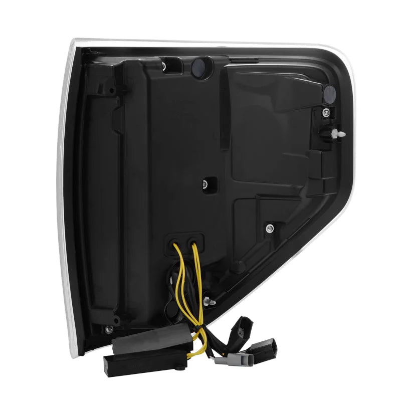 AlphaRex 09-14 Ford F150 LUXX LED Taillights - AlphaBlack Housing - Back View