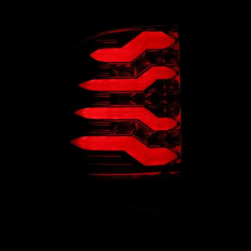 AlphaRex 09-18 Dodge Ram 1500 PRO-Series LED Tail Lights Red Smoke - Installation View