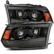 Load image into Gallery viewer, AlphaRex 09-18 Dodge Ram 1500 PRO-Series Projector Headlights Plank Style Alpha Blk w/Seq Signal/DRL - Main Product View