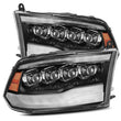 Load image into Gallery viewer, AlphaRex 09-18 Dodge Ram 1500HD NOVA LED Projector Headlights Plank Style Design Gloss Black w/DRL - Main Product View