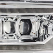 Load image into Gallery viewer, AlphaRex 09-18 Dodge Ram 2500 LUXX LED Proj Headlights Plank Style Chrm w/Activ Light/Seq Signal/DRL - Back View