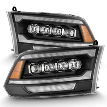 Load image into Gallery viewer, AlphaRex 09-18 Dodge Ram 2500 NOVA LED Proj Headlights Plank Style Design Black w/ Activation Light - Main Product View