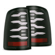 Load image into Gallery viewer, AlphaRex 09-18 Dodge Ram Luxx-Series LED Tail Lights Black w/ Activation Light &amp; Sequential Signal - Main Product View