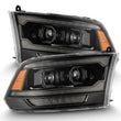 Load image into Gallery viewer, AlphaRex 09-18 Ram 2500 LUXX LED Proj Headlight Plank Style Alpha Blk w/Activ Light/Seq Signal/DRL - Main Product View