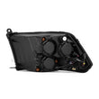 Load image into Gallery viewer, AlphaRex 09-18 Ram 2500 LUXX LED Proj Headlight Plank Style Alpha Blk w/Activ Light/Seq Signal/DRL - Side View