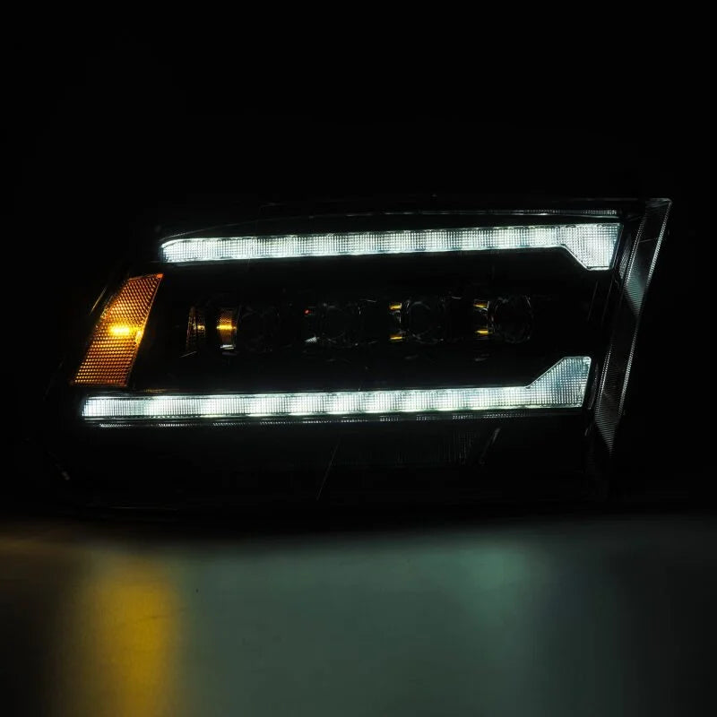 AlphaRex 09-18 Ram 2500 NOVA LED Proj Headlights Plank Style Alpha Blk w/Activ Light/Seq Signal/DRL - Additional View 6