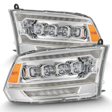 Load image into Gallery viewer, AlphaRex 09-18 Ram 2500 NOVA LED Proj Headlights Plank Style Chrome w/Activ Light/Seq Signal/DRL - Back View