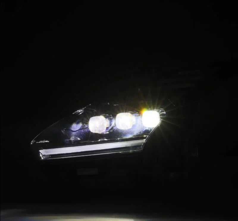 AlphaRex 09-24 Nissan GT-R NOVA-Series LED Projector Headlights - Back View
