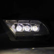 Load image into Gallery viewer, AlphaRex 10-12 Ford Mustang NOVA-Series LED Proj. Headlights Alpha-Blk w/Activ Lght &amp; Seq.Sig SB DBL - Back View