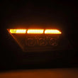 Load image into Gallery viewer, AlphaRex 10-12 Ford Mustang NOVA-Series LED Proj. Headlights Alpha-Blk w/Activ Lght &amp; Seq.Sig SB DBL - Installation View