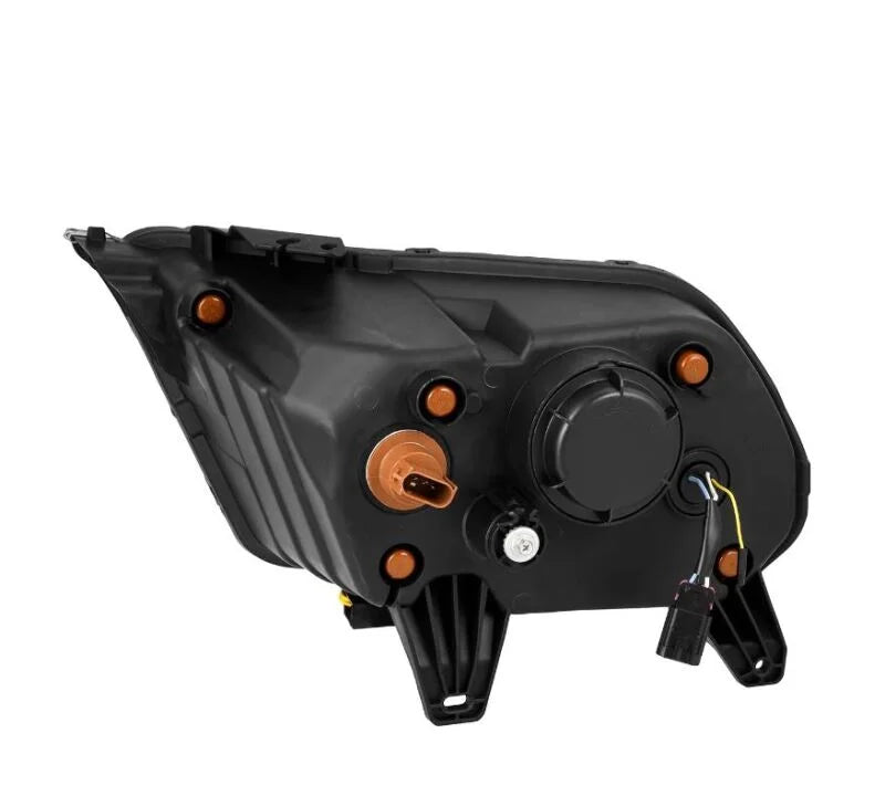 AlphaRex 10-12 Ford Mustang NOVA-Series LED Projector Headlights Blk w/Activ Light & Seq.Sig /SB DRL - Back View