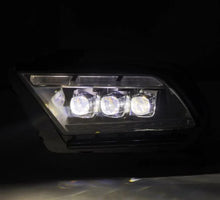 Load image into Gallery viewer, AlphaRex 10-12 Ford Mustang NOVA-Series LED Projector Headlights Blk w/Activ Light &amp; Seq.Sig /SB DRL - Installation View