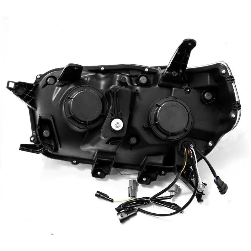 AlphaRex 10-13 Toyota 4Runner LUXX LED Proj Headlights Plank Style Alpha Black w/Seq Signal/DRL - Additional View 6