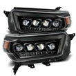 Load image into Gallery viewer, AlphaRex 10-13 Toyota 4Runner NOVA LED Proj Headlights Plank Style Alpha Black w/Seq Signal/DRL - Main Product View