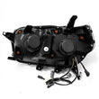 Load image into Gallery viewer, AlphaRex 10-13 Toyota 4Runner NOVA LED Proj Headlights Plank Style Alpha Black w/Seq Signal/DRL - Back View