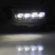 Load image into Gallery viewer, AlphaRex 10-13 Toyota 4Runner NOVA LED Projector Headlights Plank Style Black w/Seq Signal/DRL - Back View