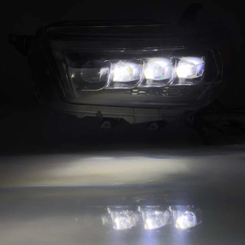 AlphaRex 10-13 Toyota 4Runner NOVA LED Projector Headlights Plank Style Black w/Seq Signal/DRL - Additional View 5