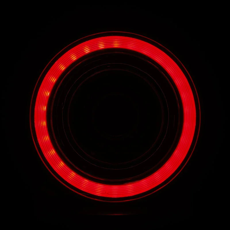 AlphaRex 10-15 Ferrari 458 NOVA-Series Prismatic LED Tail Lights Red Clear - Back View