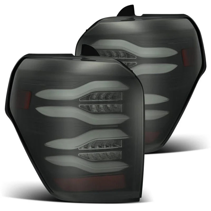 AlphaRex 10-21 Toyota 4Runner PRO-Series LED Tail Lights Jet Black - Main Product View