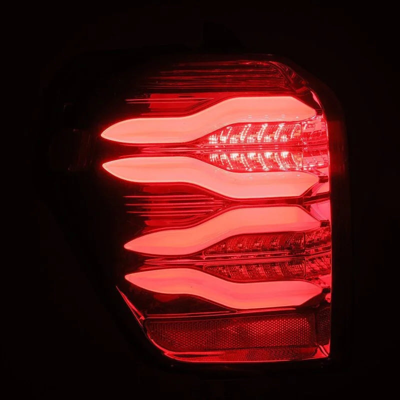 AlphaRex 10-21 Toyota 4Runner PRO-Series LED Tail Lights Red Smoke - Back View