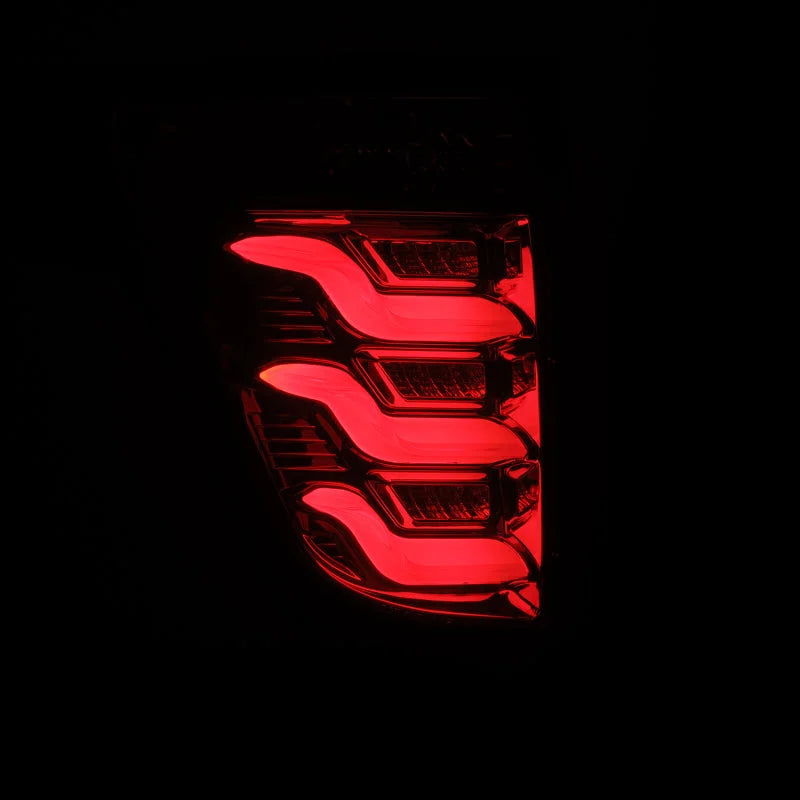AlphaRex 11-15 Ford Explorer PRO-Series LED Tail Lights Red Smoke - Installation View