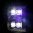 Load image into Gallery viewer, AlphaRex 11-16 Ford F-350 SD NOVA LED Projector Headlights Plank Style Blk w/Activ Light/Seq Signal - Side View