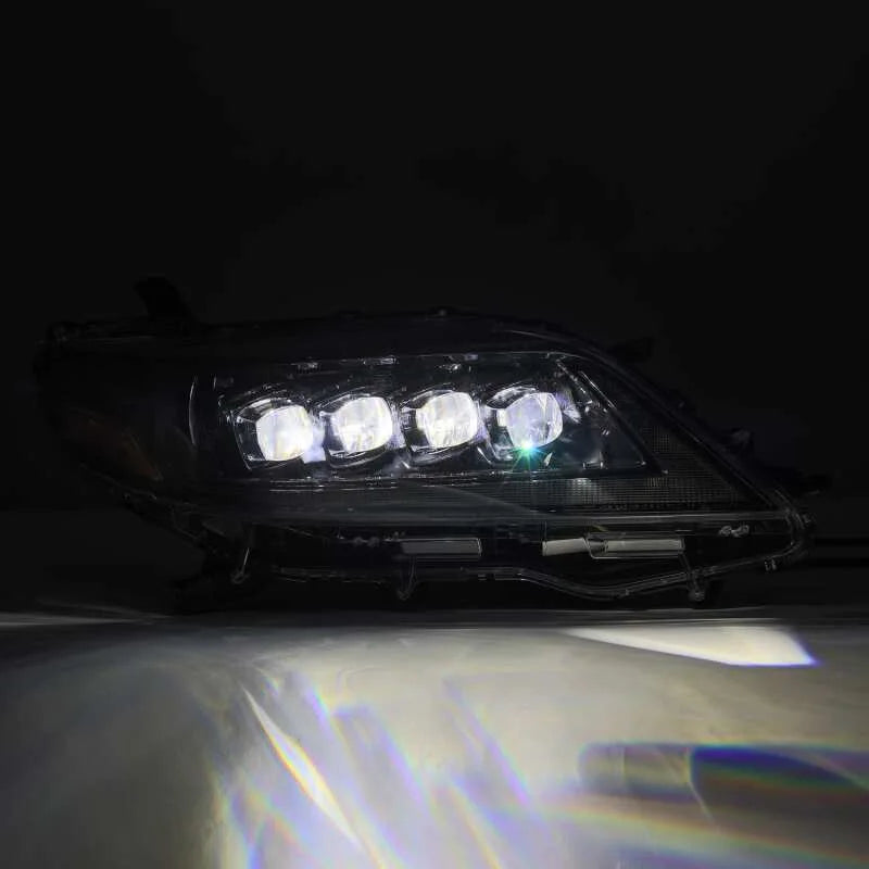AlphaRex 11-21 Toyota Sienna LUXX LED Proj Headlights Plank Style Alpha Black w/Seq Signal/DRL - Additional View 5