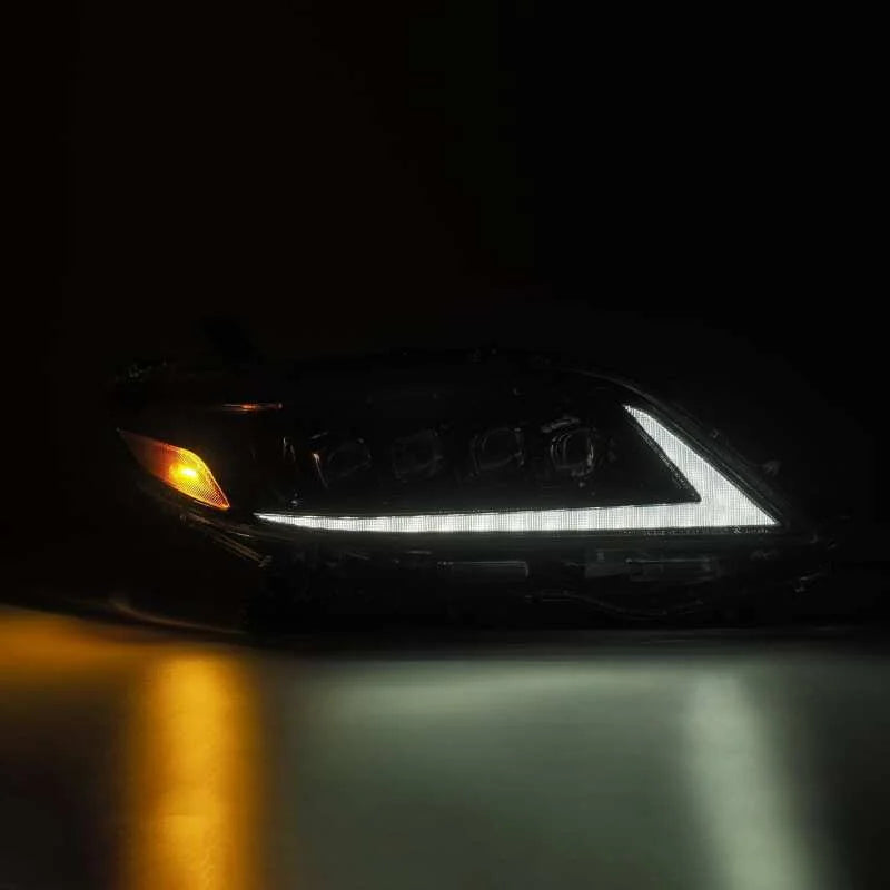 AlphaRex 11-21 Toyota Sienna LUXX LED Proj Headlights Plank Style Alpha Black w/Seq Signal/DRL - Additional View 6