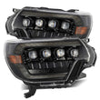 Load image into Gallery viewer, AlphaRex 12-15 Toyota Tacoma NOVA LED Proj Headlights Plank Alpha Blk w/Activ Light/Seq Signal/DRL - Main Product View