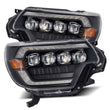 Load image into Gallery viewer, AlphaRex 12-15 Toyota Tacoma NOVA LED Proj Headlights Plank Style Black w/Activ Light/Seq Signal/DRL - Main Product View