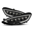 Load image into Gallery viewer, AlphaRex 12-21 Tesla Model S NOVA-Series LED Proj Headlights Blk w/Activtn Light &amp; Seq.Sig / SB DRL - Main Product View