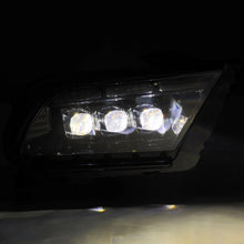 Load image into Gallery viewer, AlphaRex 13-14 Ford Mustang NOVA LED Proj Headlights Alpha-Blk w/Actv Light &amp; Seq.Sig / SB DRL - Installation View