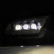 Load image into Gallery viewer, AlphaRex 13-14 Ford Mustang NOVA-Series LED Projector Headlights Blk w/Activ Lght &amp; Seq.Sig / SB DRL - Installation View