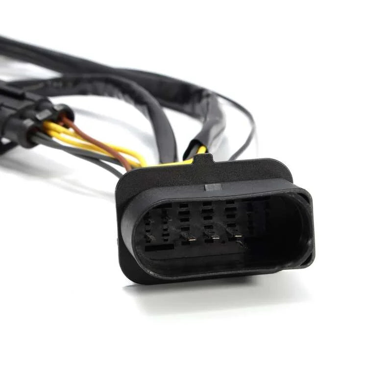 AlphaRex 13-18 Ram 1500 Wiring Adapter Stock Proj Headlight to AlphaRex Headlight Converters - Back View