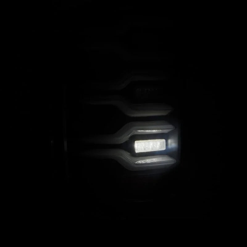 AlphaRex 14-18 Chevrolet Silverado Luxx-Series LED Tail Lights Black w/Activ Light/Seq Signal - Additional View 5