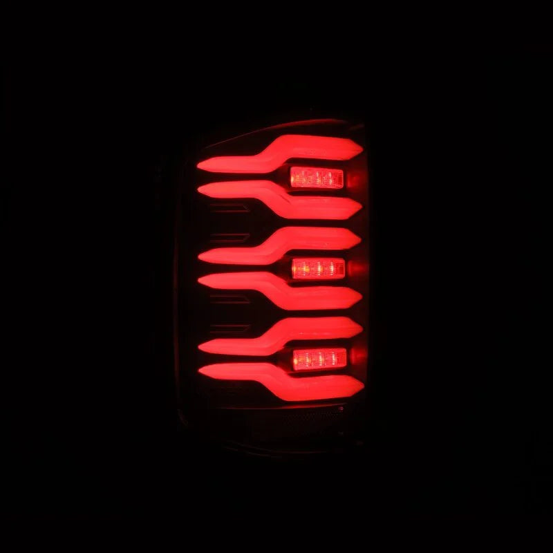 AlphaRex 14-18 Chevrolet Silverado Luxx-Series LED Tail Lights Black w/Activ Light/Seq Signal - Additional View 7