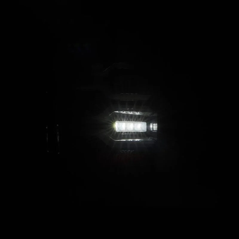 AlphaRex 14-18 Chevy Silverado 1500 Luxx-Series LED Tail Lights Alpha-Black w/Activ Light/Seq Signal - Additional View 5