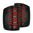Load image into Gallery viewer, AlphaRex 14-18 Chevy Silverado 1500 Luxx-Series LED Tail Lights Black/Red w/Activ Light/Seq Signal - Main Product View