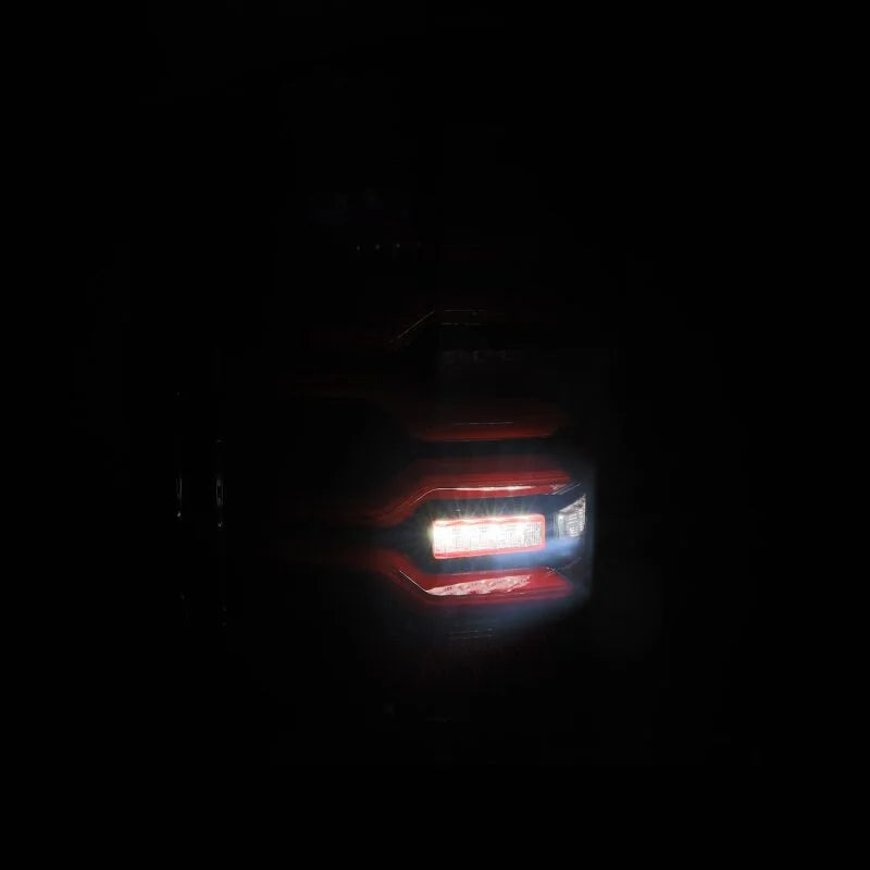 AlphaRex 14-18 Chevy Silverado 1500 Luxx-Series LED Tail Lights Black/Red w/Activ Light/Seq Signal - Additional View 5