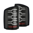 Load image into Gallery viewer, AlphaRex 14-18 GMC Sierra 1500/2500HD/3500HD LUXX-Series LED Tail Lights Blk w/Actv Light &amp; Seq. Sig - Main Product View