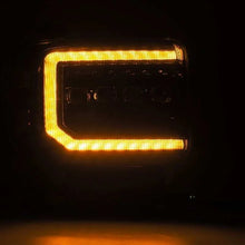 Load image into Gallery viewer, AlphaRex 14-18 GMC Sierra NOVA LED Proj Headlights Plnk Style Alpha Blk w/Activ Light/Seq Signal/DRL - Additional View 6