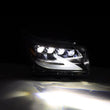 Load image into Gallery viewer, AlphaRex 14-19 Lexus GX 460 NOVA LED Projector Headlights Plank Style Black w/Activ Light/Seq Signal - Installation View