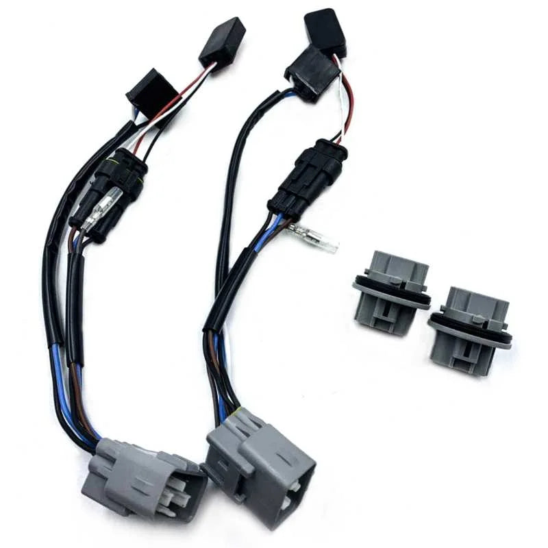 AlphaRex 14-20 Toyota Tundra TRD Wiring Adapter Stock LED Headlight to AlphaRex Headlight Converter - Side View